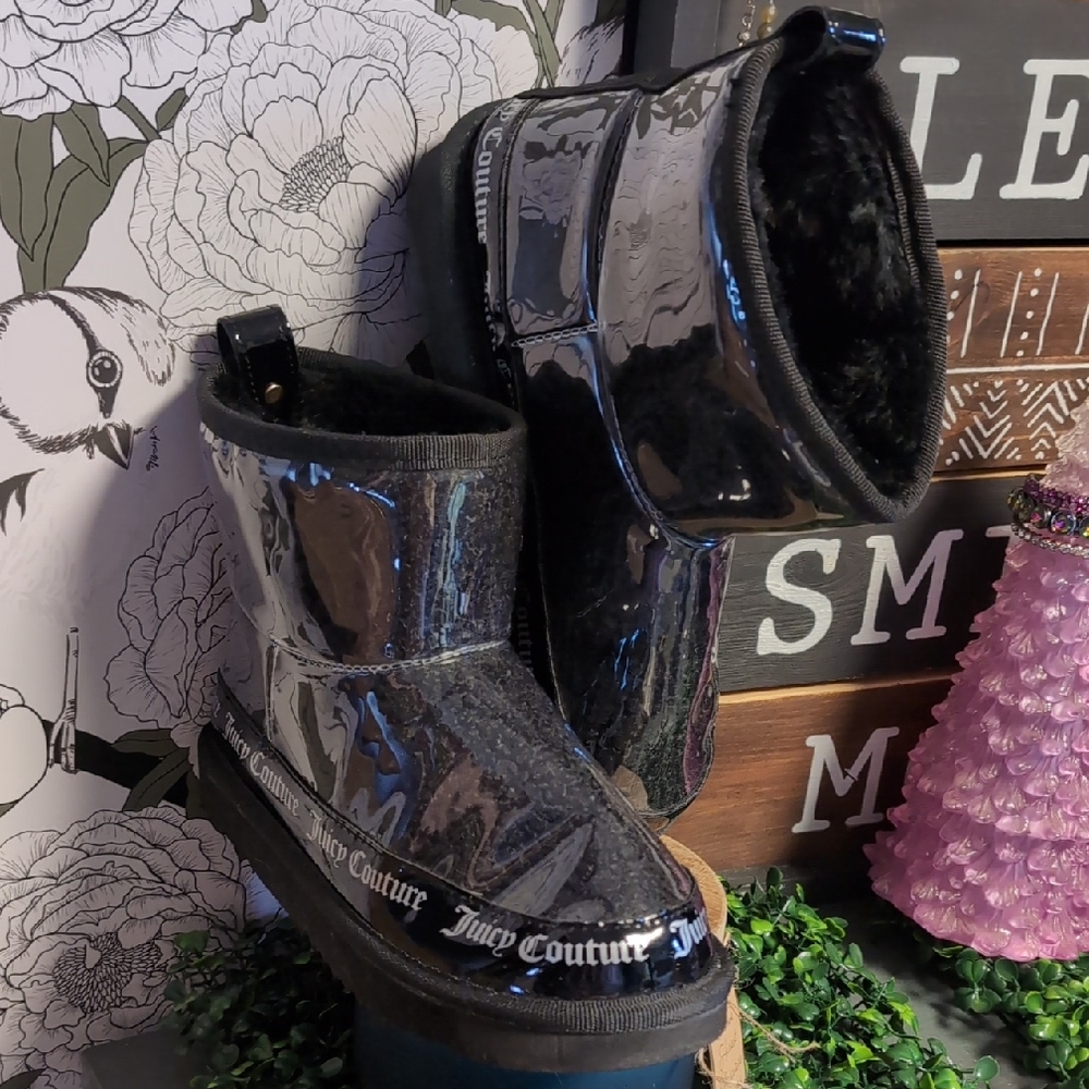 Juicy Clear Klash Furry Boots - Picture 2 of 13